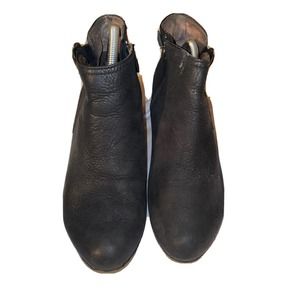 Dansko Women's 39 US‎ 9 Henley Ankle Black Block Heel Bootie Boots Zip Buckle